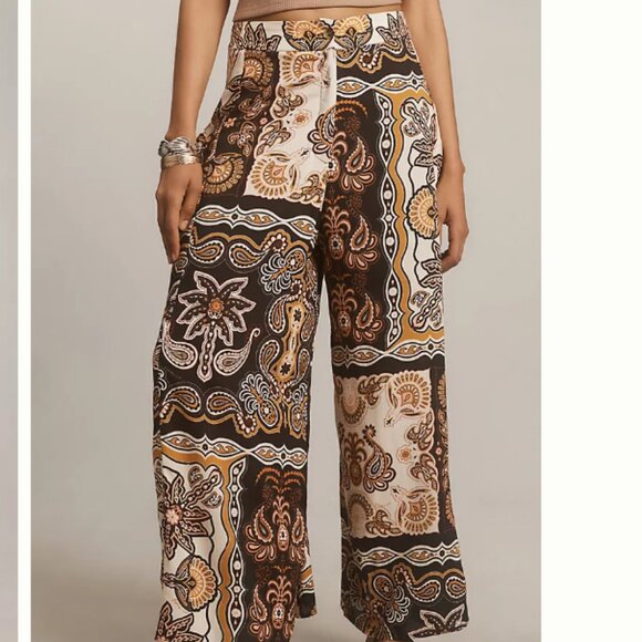 HOST PICK: Brand New Farm Rio x Anthropologie Printed Wide-Leg Pants - Picture 4 of 11